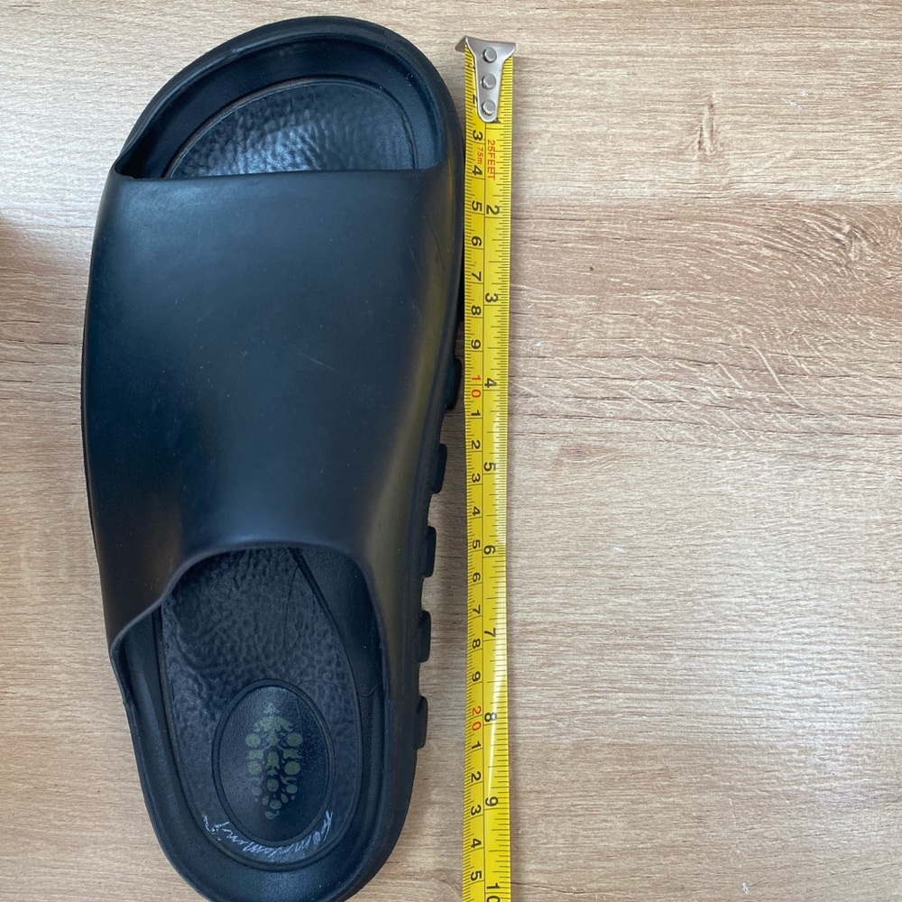 Free People Black Slide Sandals 7 7.5 - Picture 9 of 10